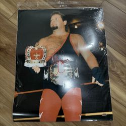 WWE Signed Poster Jerry Lawler