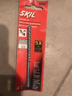 SKIL 1/4"x6" Round Rotaty Drill Bit