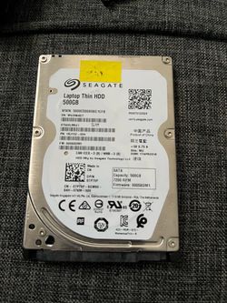 Seagate Thin 500GB 2.5" SATA Laptop Internal HDD Hard Drive