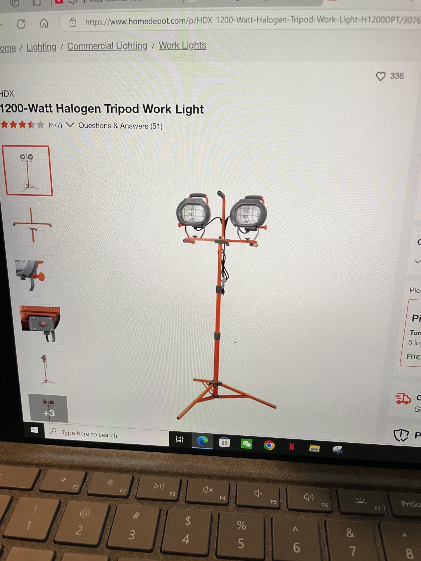 Tripod Work Light 2 Set