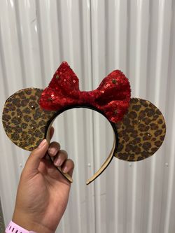 Animal print sparkle ears