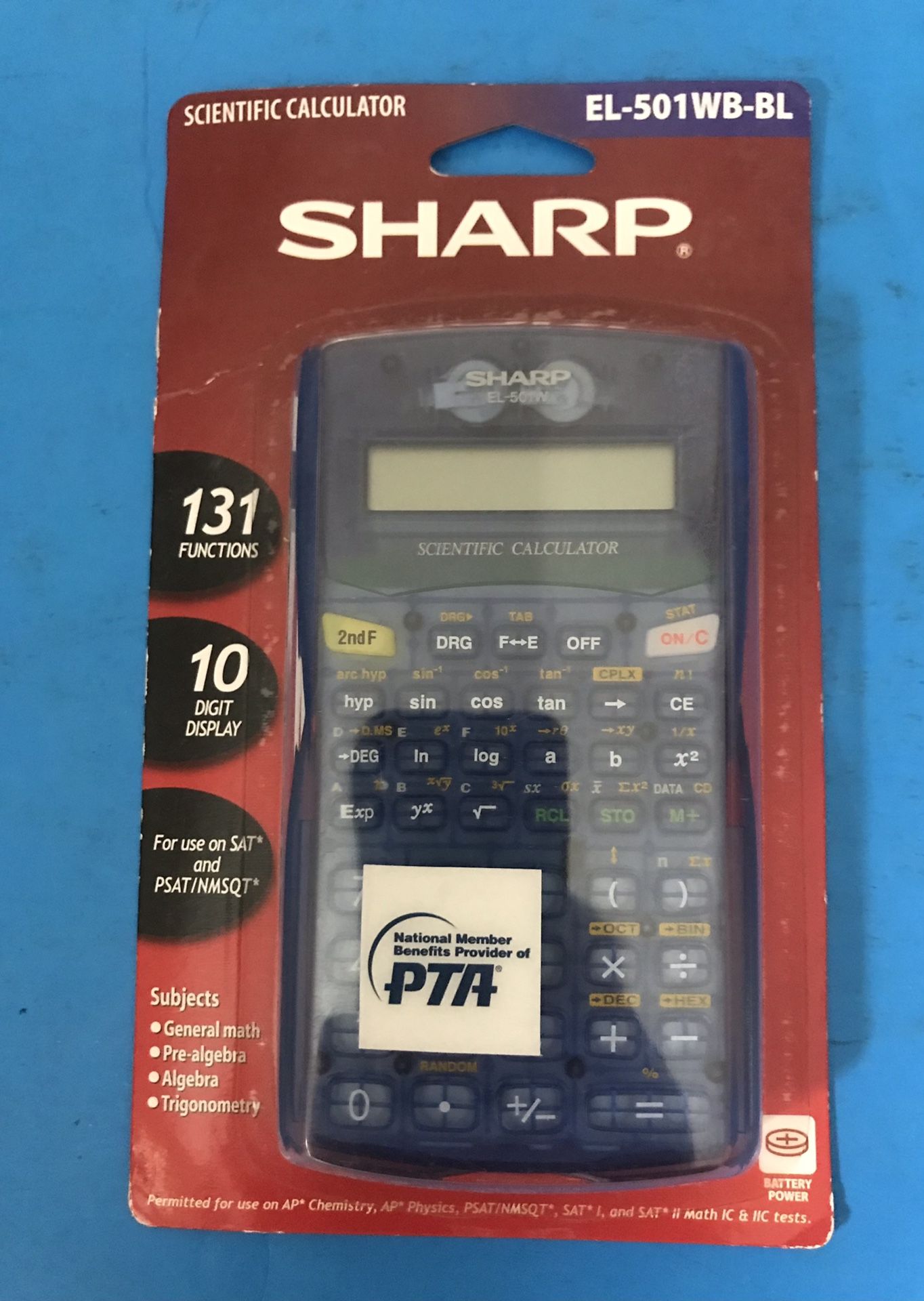 Brand new in factory sealed Sharp EL-501WB-BL Scientific Calculator