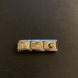 Walt Disney Collection Of Stainless Steel Italian Charms Of Bambi (3)