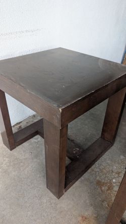 Matching Dark Wood Side Tables – $10 Each