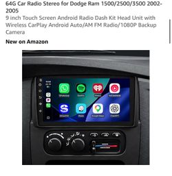 9-Inch Android Car Stereo for Dodge Ram 2002–2005