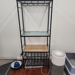 Small Bar With Wine Glass Hanger