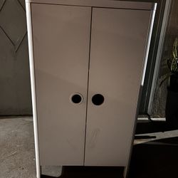 Double Door White Dresser  