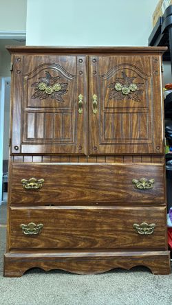 Vintage Wooden Armoire