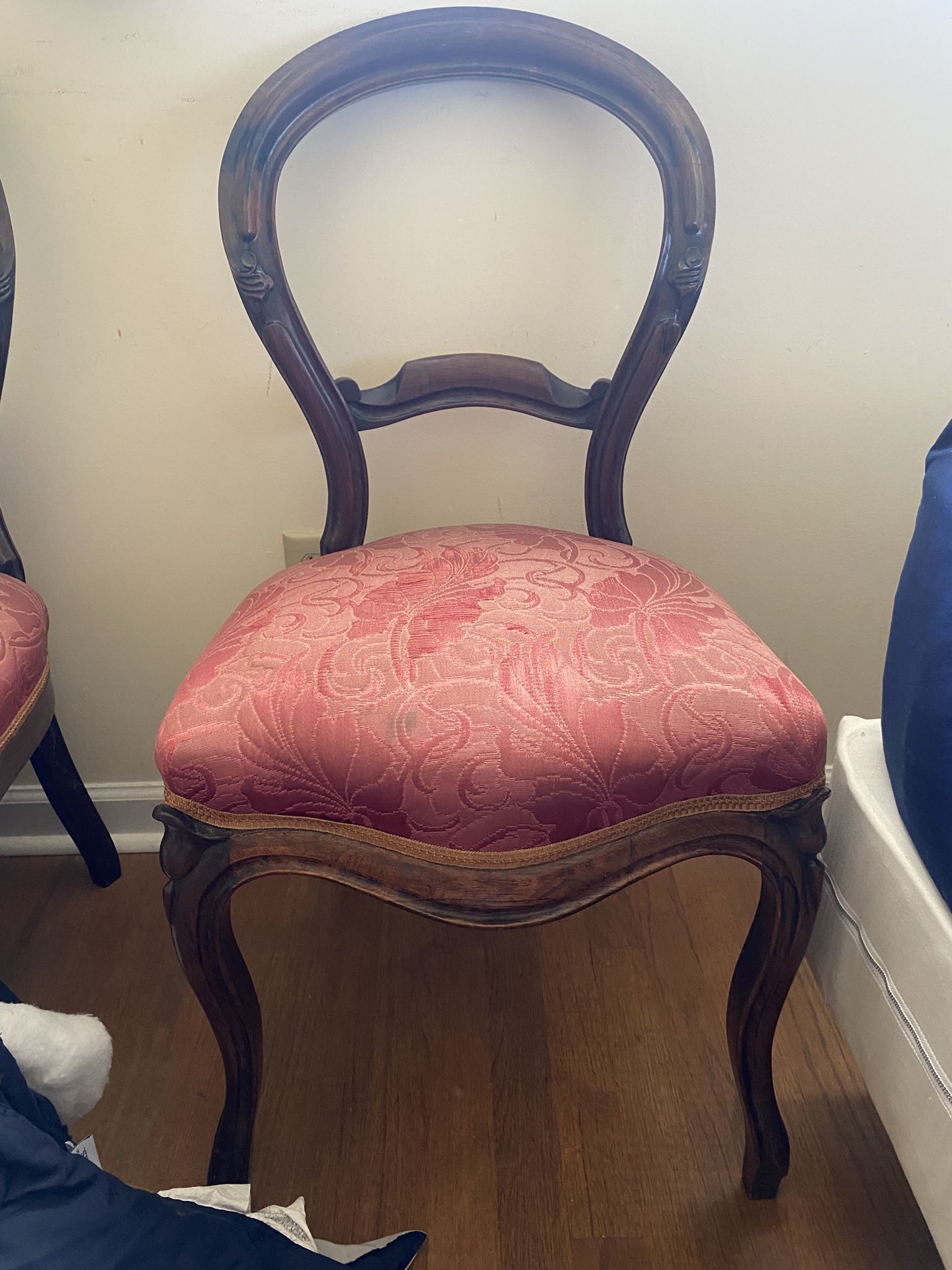 Two Victorian Balloon Back Chairs