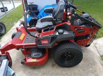 Toro 4000 Series Zero Turn Mower Z Master