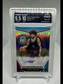 2023-24 Topps Chrome - Certified Autographs Timmy Allen #CA-TA Arena Club 9.5 Mint 10 Autograph