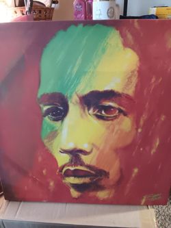 Bob Marley Pop Art Portrait Canvas - $10