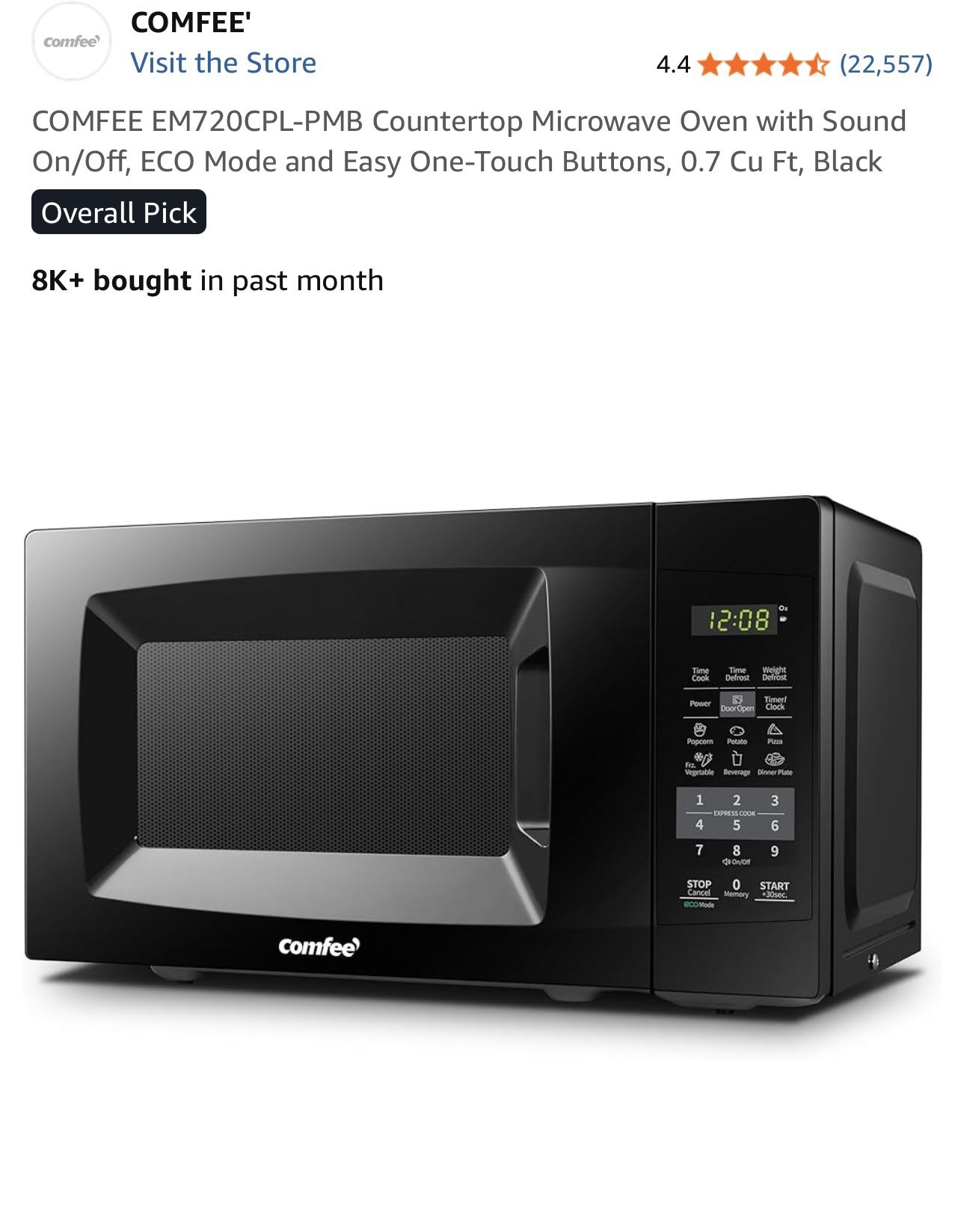 Comfee dorm microwave