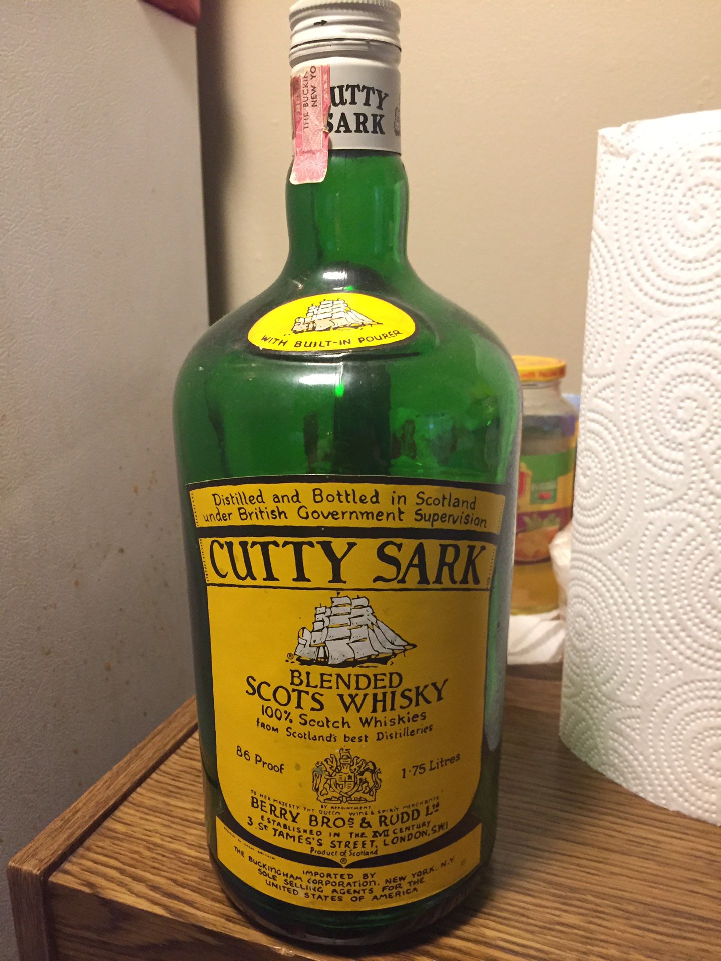 Vintage Cutty Sark bottle
