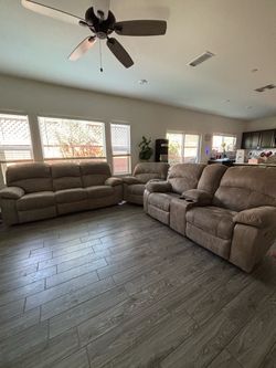 Reclining Sofa, Recliner and Loveseat Set