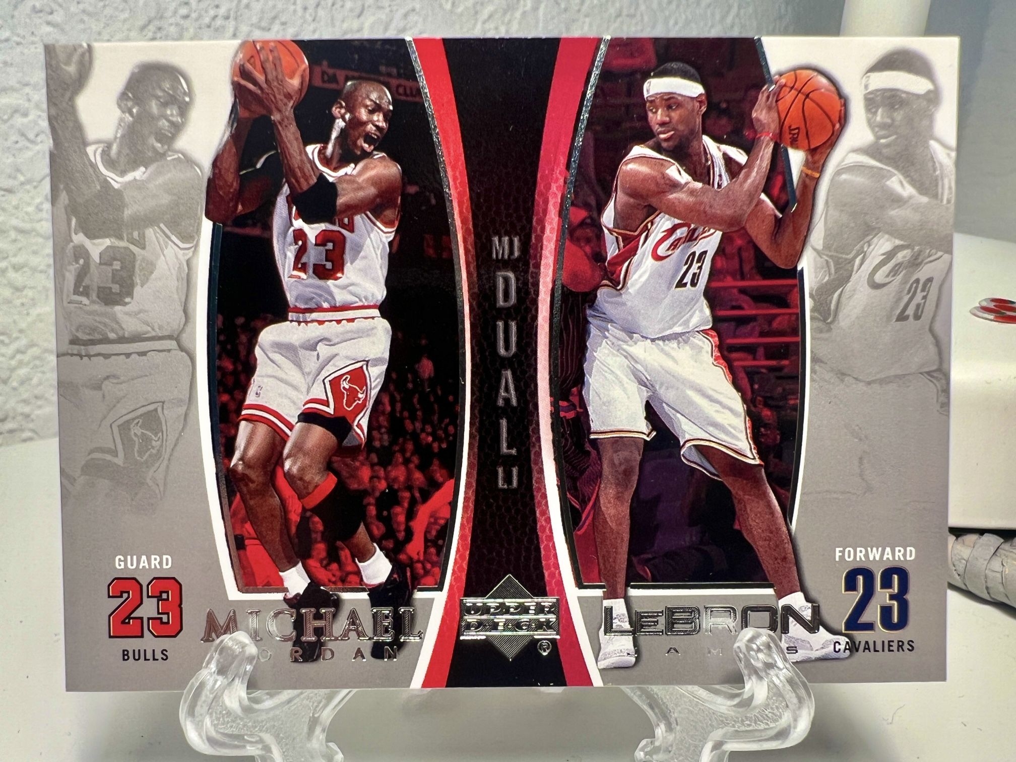Michael Jordan Bulls Lebron James Lakers 2003 Rookie Upper Deck Duals 