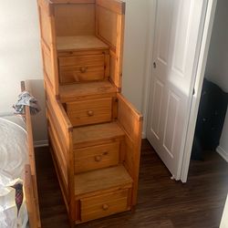 Wooden Drawers And Steps