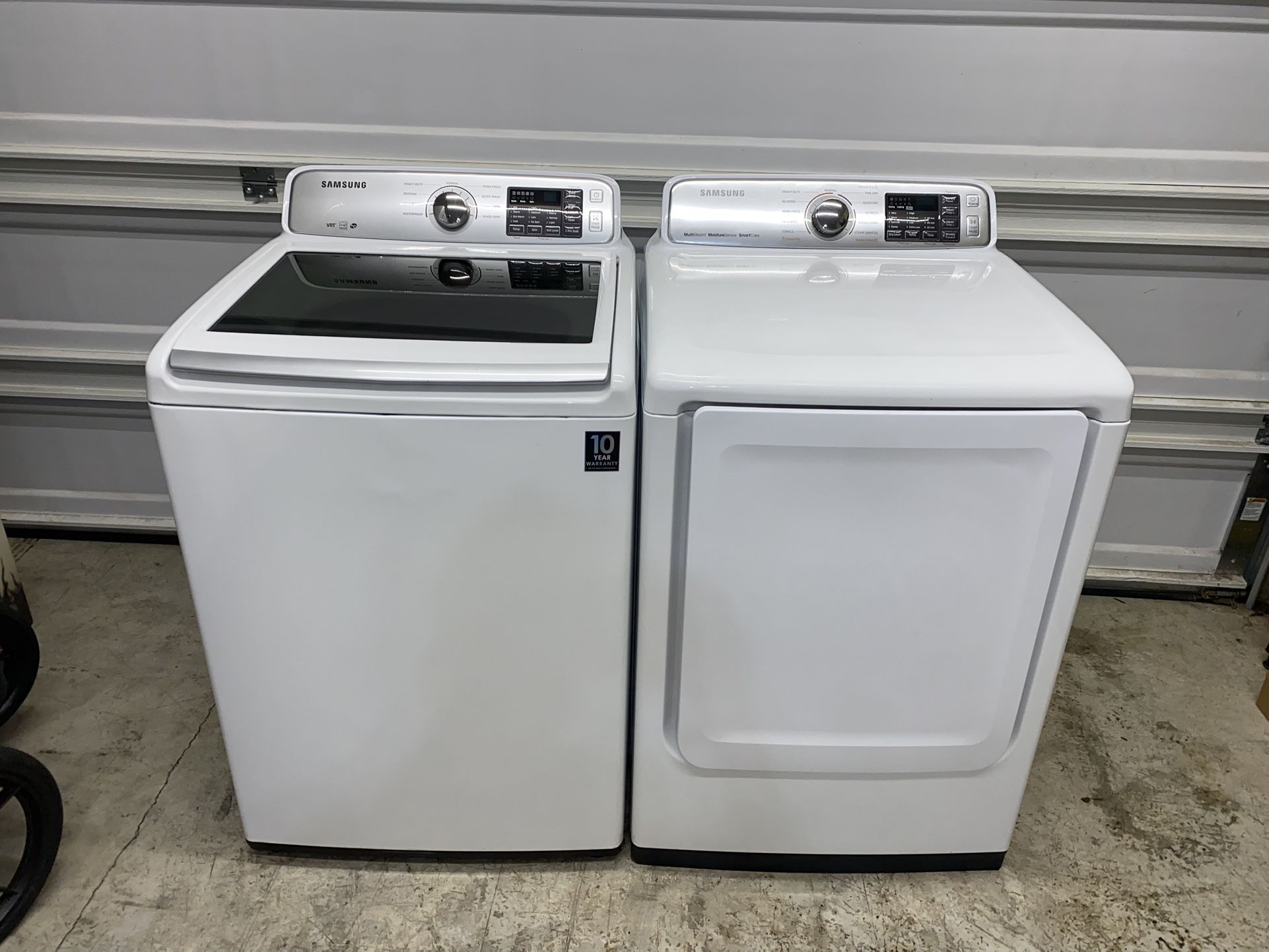 Samsung XL Capacity Washer Dryer Set Electric
