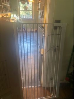 Extra Tall Pet Gate 51 Inches Auto Close Door