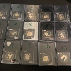 Pokemon 24k Raw Stickers Lot