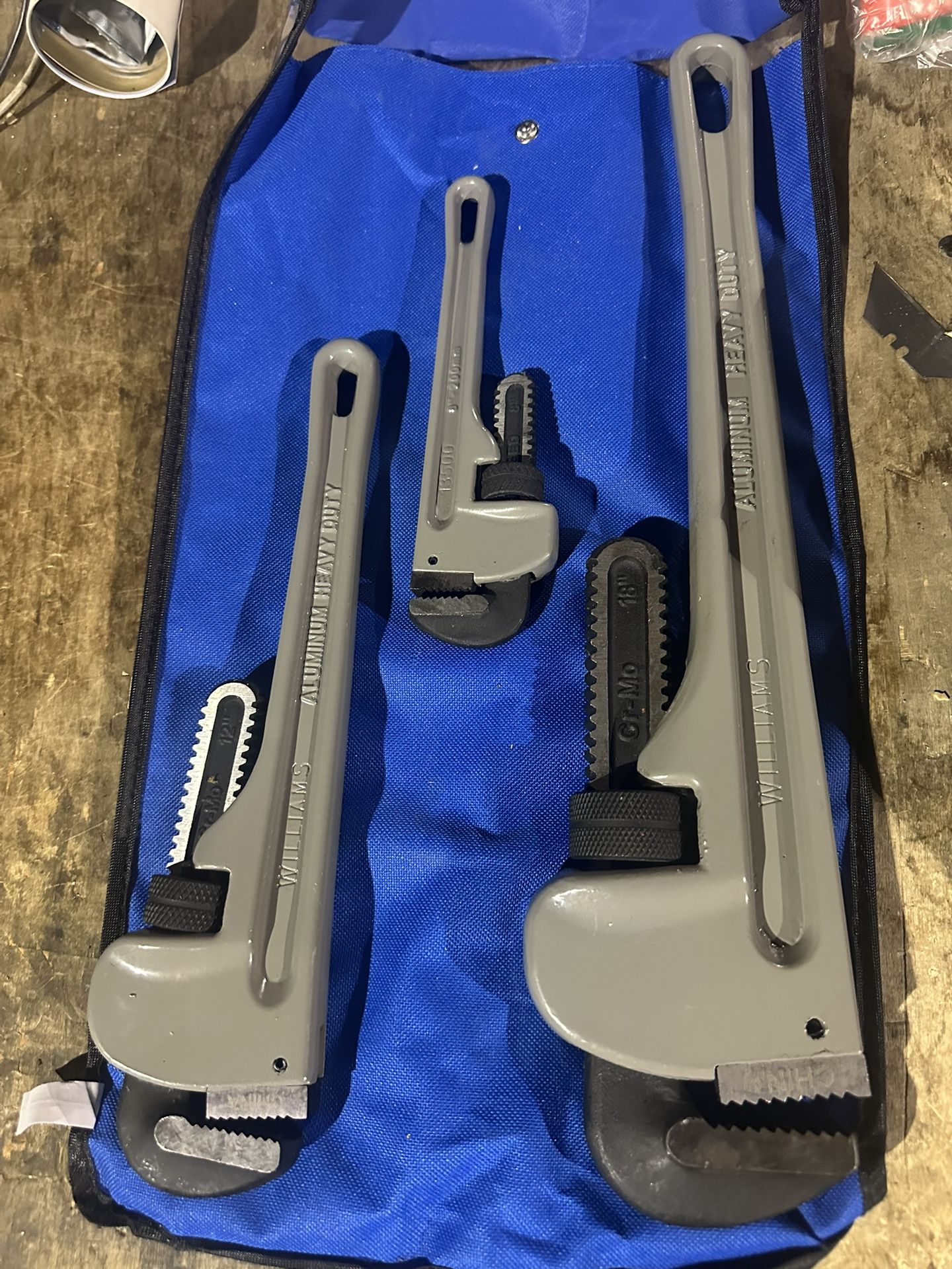 Williams 3pc Pipe Wrench Set