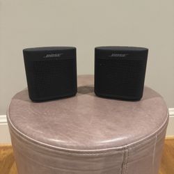 Two Bose SoundLink Color II: Portable Bluetooth, Wireless Speaker with Microphone- Soft Black