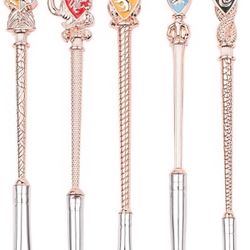 Gifts Metal Makeup Brushes Set Gifts Wi-zard Wand Makeup Brushes Set for Women Magic Eye Shadow Eyeliner Blending Lip Brush