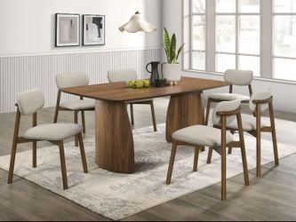 Modern seven piece dining set