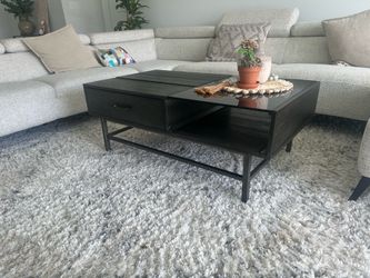 Lift-Top Coffee Table with Storage — $75 OBO