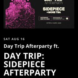 1 Vip Ticket For Sidepiece at Exchange LA