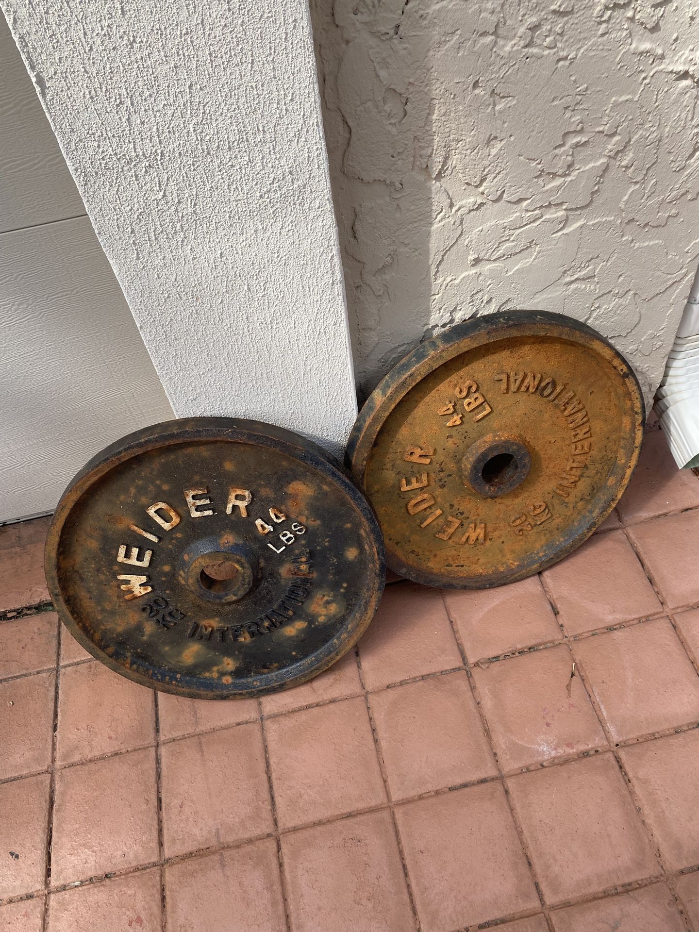 Weirder 44 Lb Classic Cast Iron Weight Plates 
