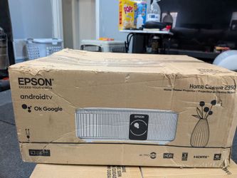 Epson Home Cinema 2350 4K PRO-UHD Smart Gaming Projector with Android TV, 3-Chip 3LCD, HDR10, HLG, 2,800 Lumens, Low Latency, 10 W Speaker, Bluetooth,