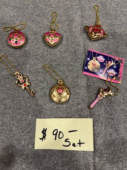 Bandai Sailor Moon Gashapon keychain collection,