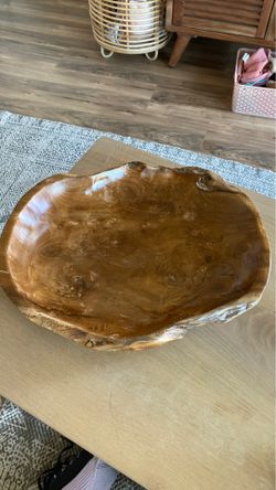Wooden bowl decorative