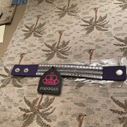 Paparazzi Brand New Sparkly Wide Bracelet 