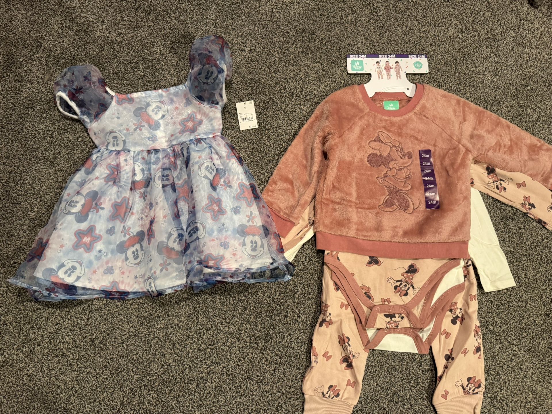 Set Of New 24 Months/2T Girls Disney Outfits
