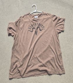 XL J.Crew "GANSEVOORT" Ram Skull Graphic Tee Brown Beige