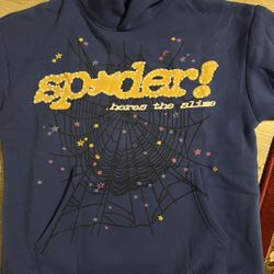 Blue sp5der Hoodie 