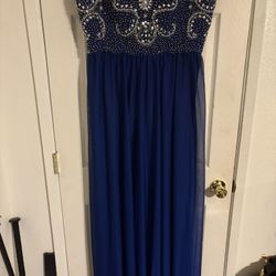 Navy Blue Long Dress