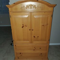 Armoire  2 Drawers 64 Tall  18 depth 39  wide  Nice Condition 