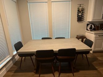 Dining room table set with chairs