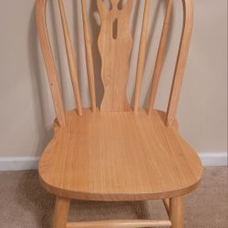 Oak Farmhouse Side Chair 