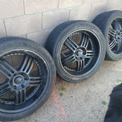 6 Lug GM Wheels With Tires 