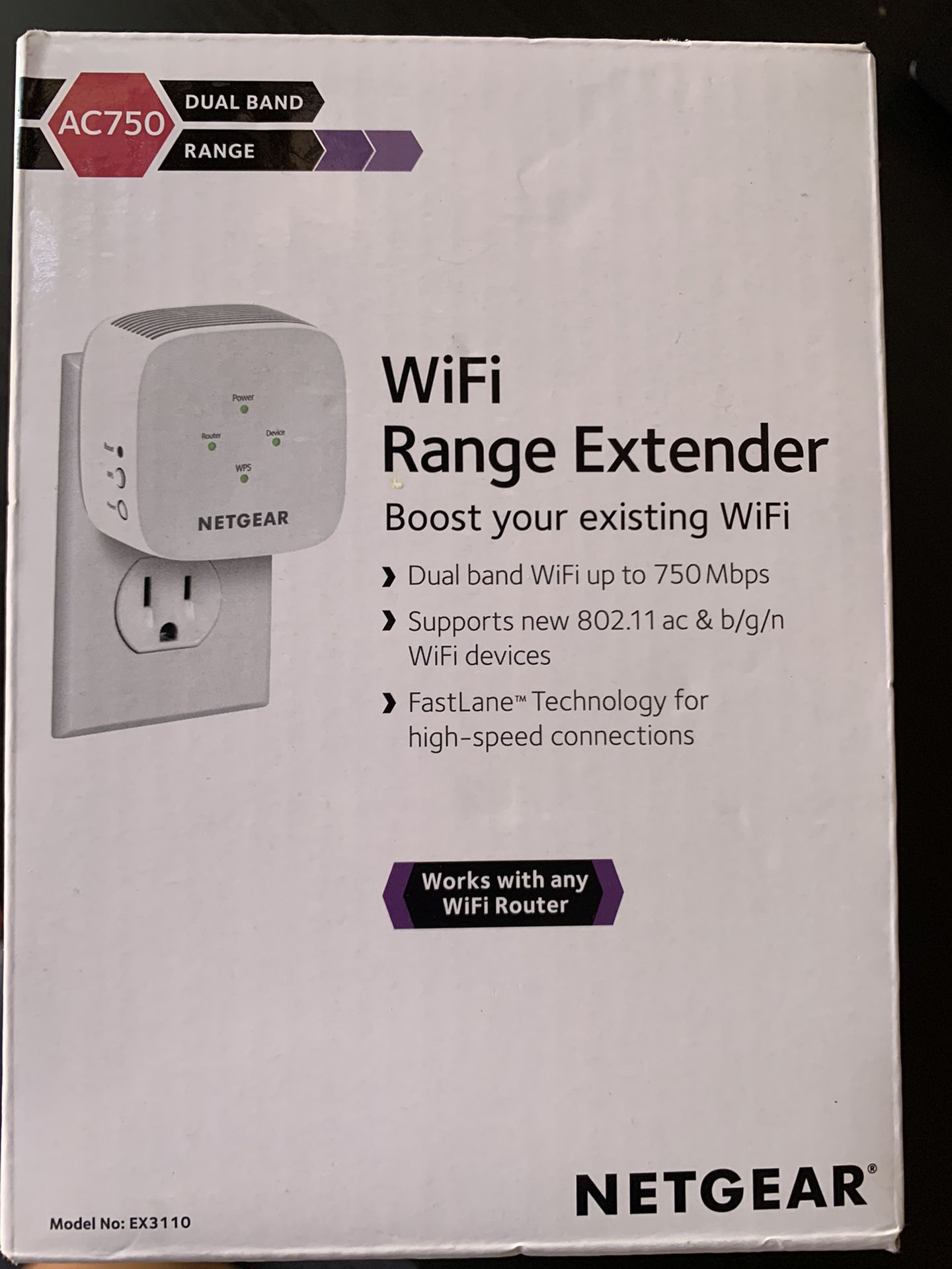 Netgear WiFi 750 mbps range extender