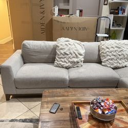 Couch With Chaise And Love Seat (not Pictured)