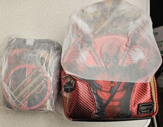 Loungefly Marvel Studios Deadpool Wolverine Backpack And Crossbody Bag