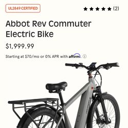 Short Rev Commuter Bike 