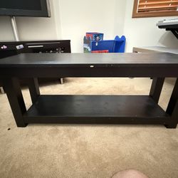 Maple/oak coffee table tv stand