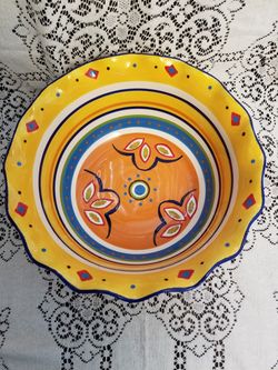 Princess house solara sunset 12 " serving bowl