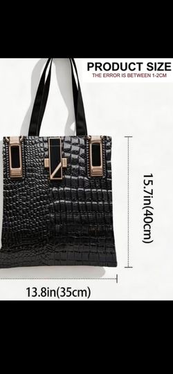 Black tote bag